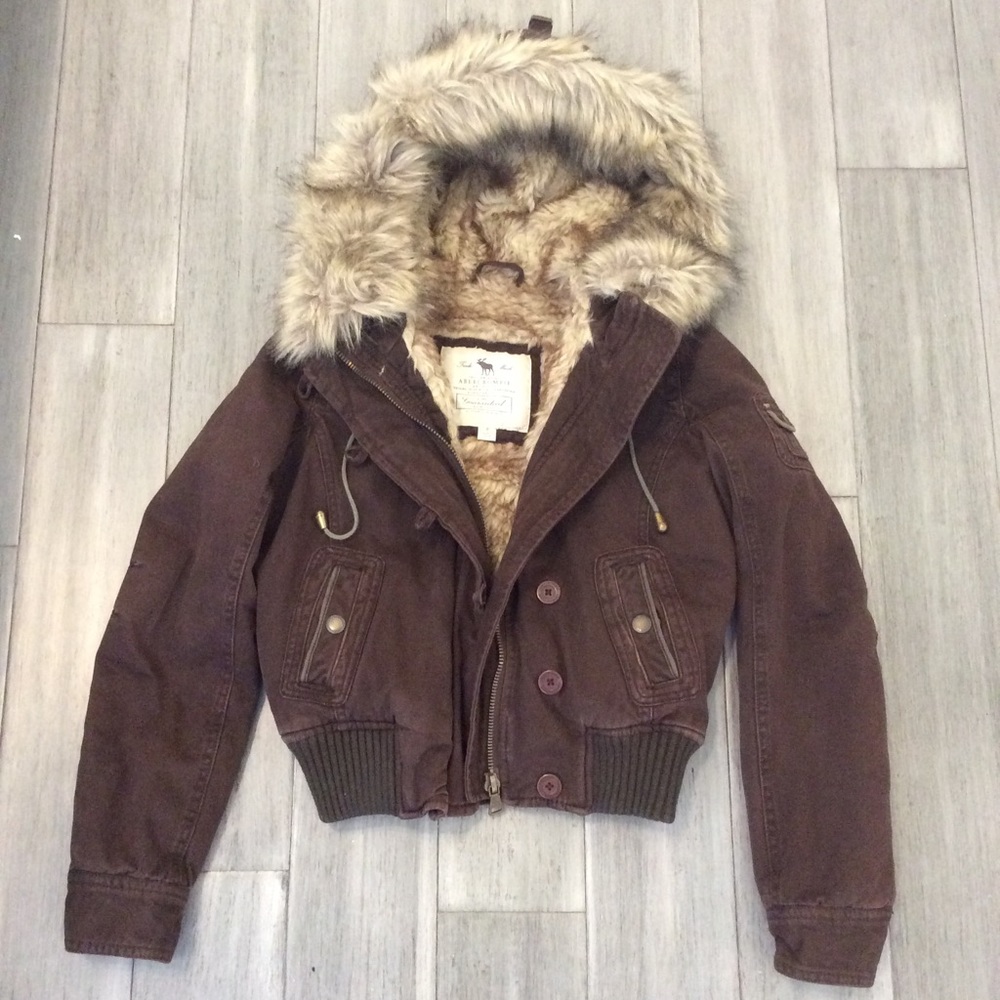 Abercrombie bomber jacket small women's